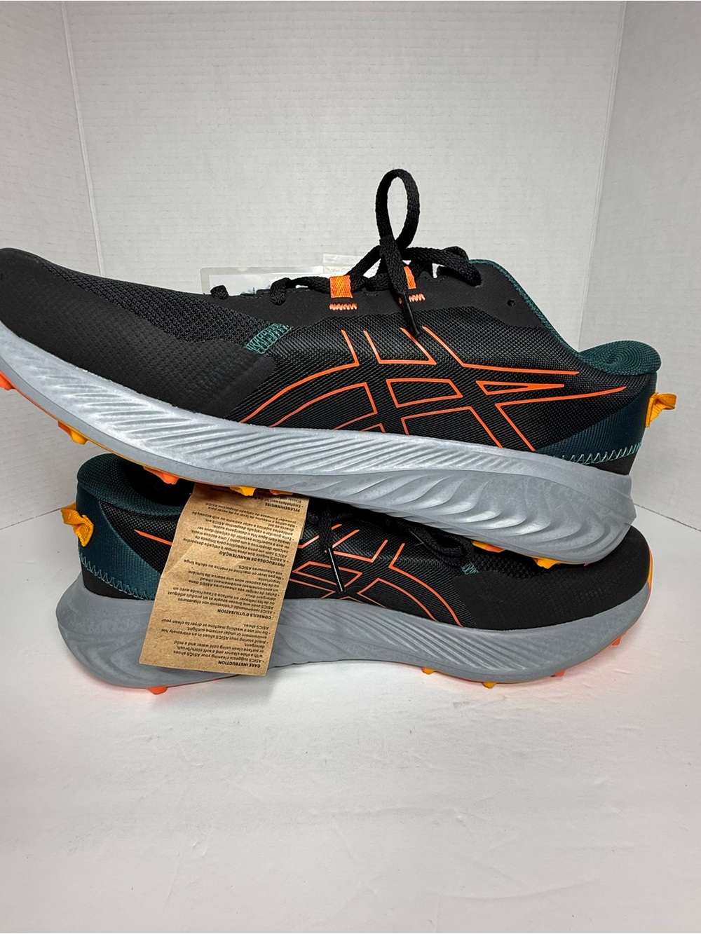 ASICS GEL-Excite Trail 2 Men's Black and Orange Trail Running Shoes - Picture 2 of 5